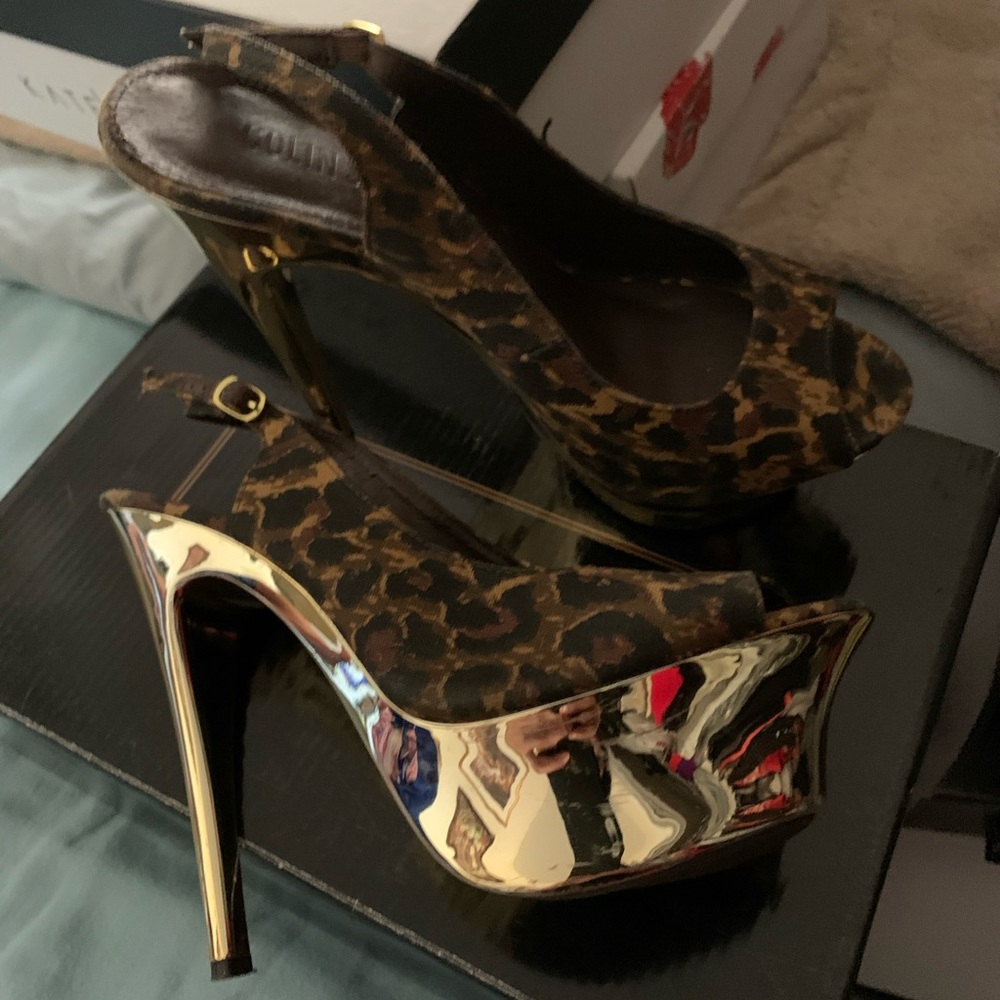 Colin Stuart Multi Print Platform Heels